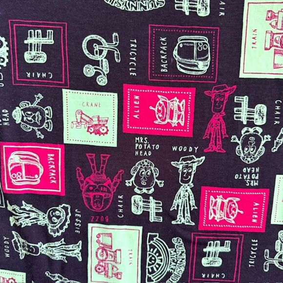 Lot of 2 LuLaRoe Disney Toy Story Irma Tunics Womens SZ M Blue & Black Long Tops - Picture 11 of 12